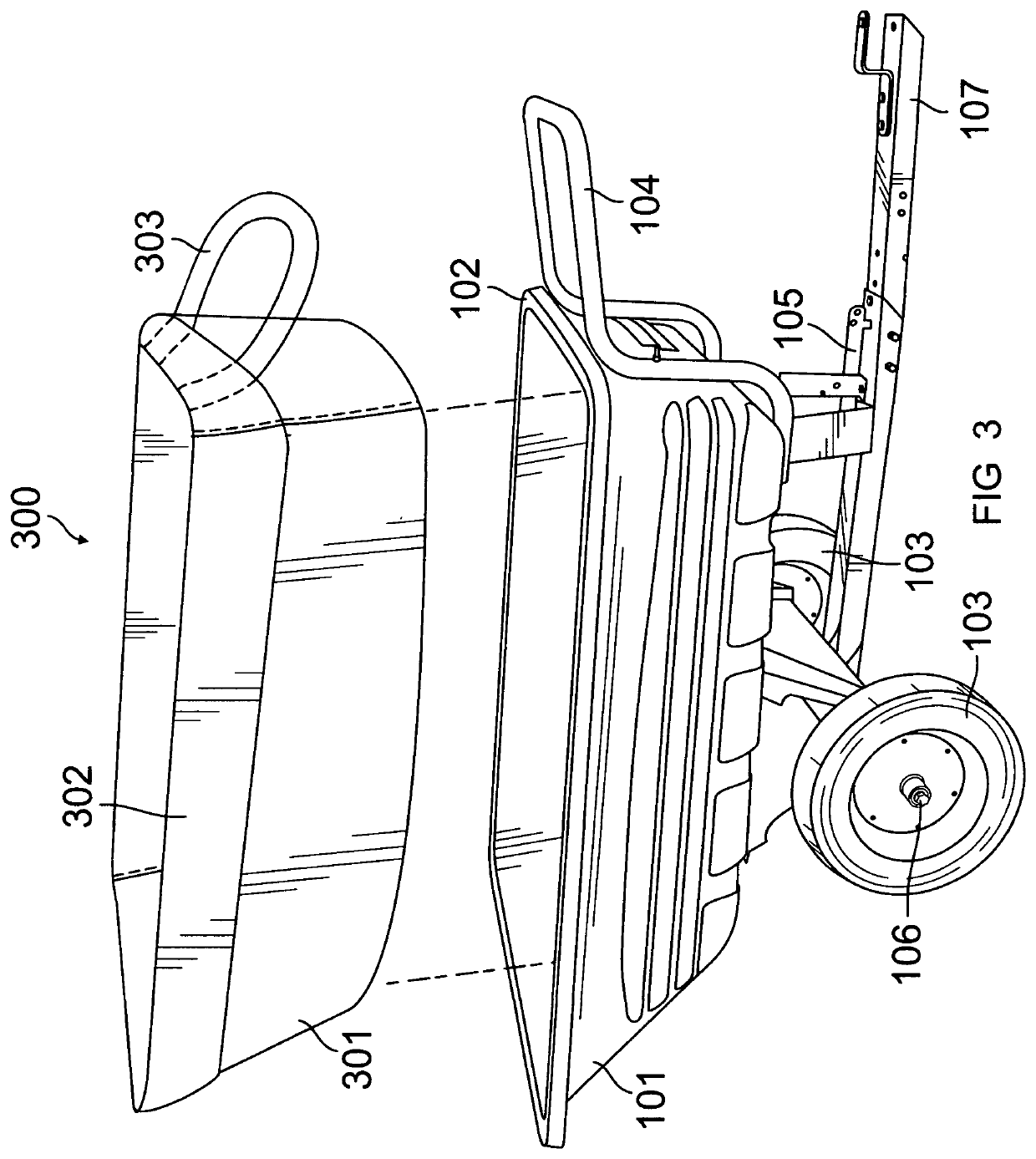 Utility, farm, and garden dump wagon unloading facilitator