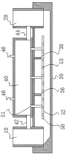 Double-tube bundled methane generation system with multi-region mixed flow bacteria