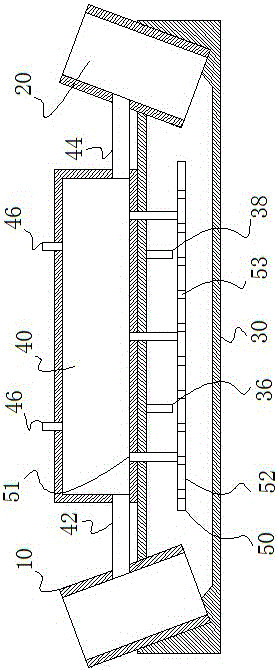 Double-tube bundled methane generation system with multi-region mixed flow bacteria