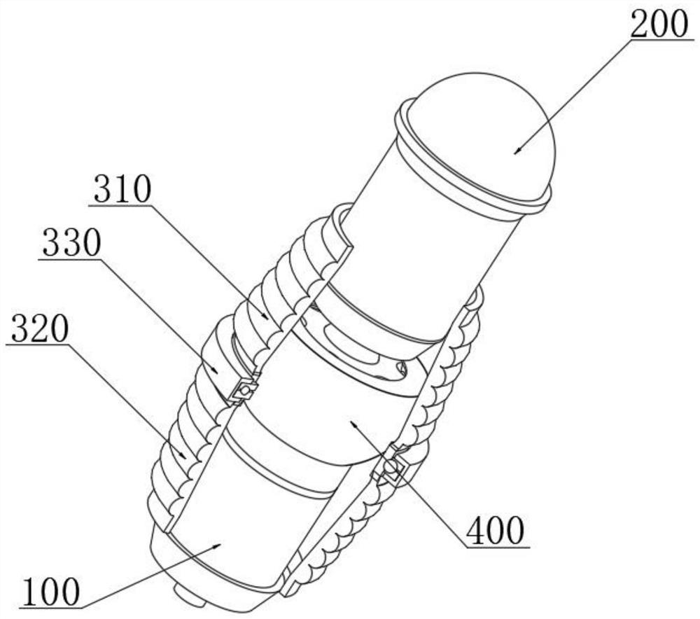 Camera shooting assembly with conductive slip ring structure