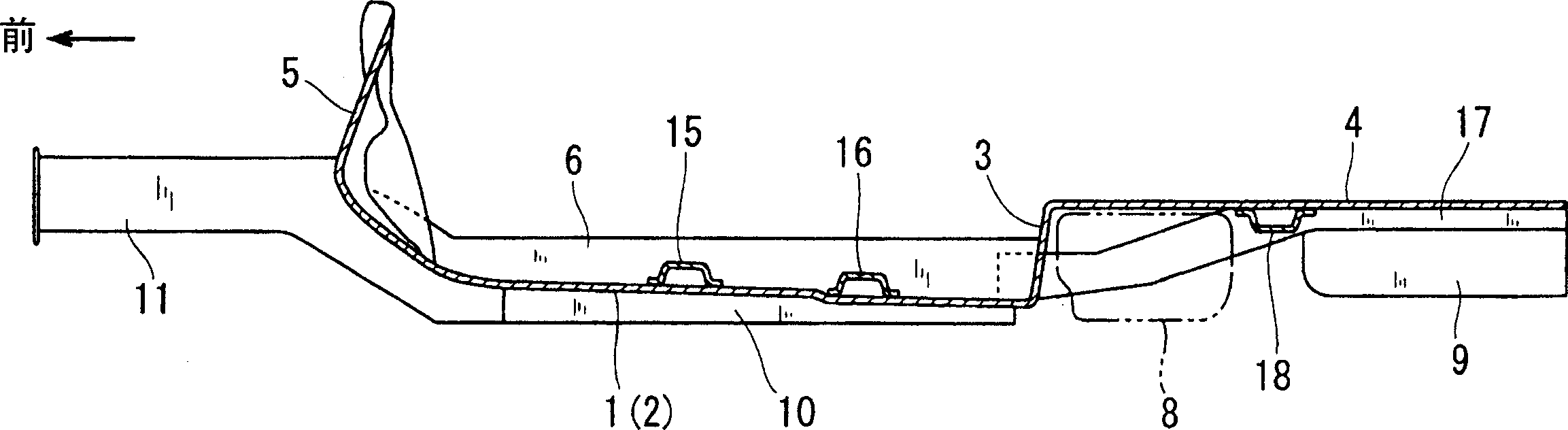 Automobile underbody structure