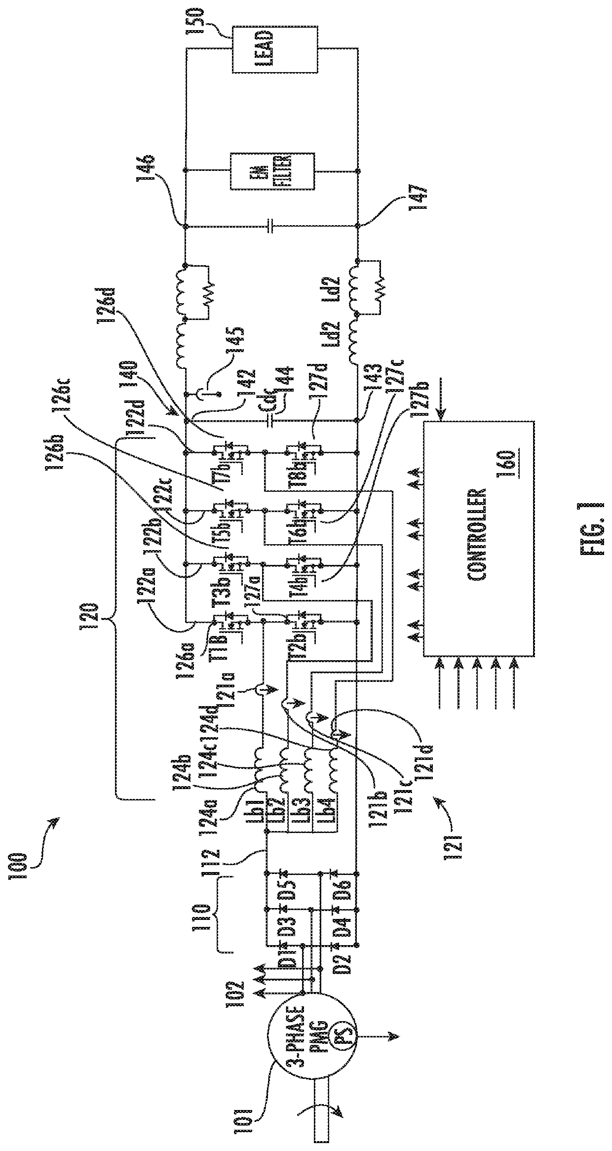 DC power generating system with voltage ripple compensation
