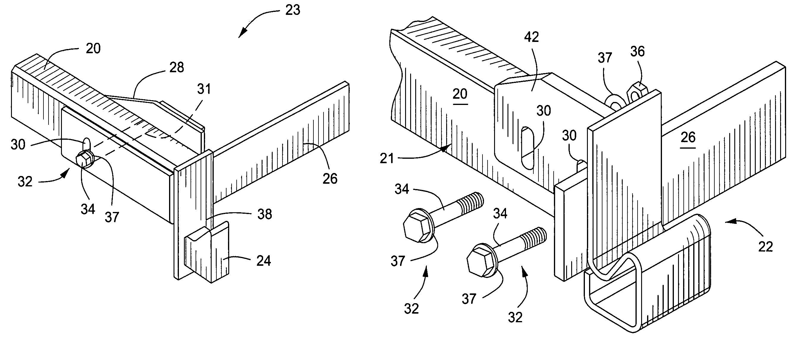 Shimless frame support method and apparatus for dock levelers