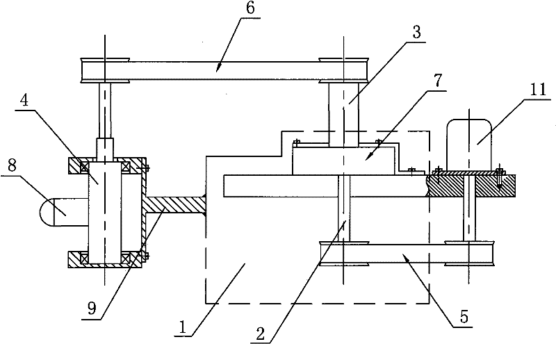 Polishing device of non-spherical surface optical parts