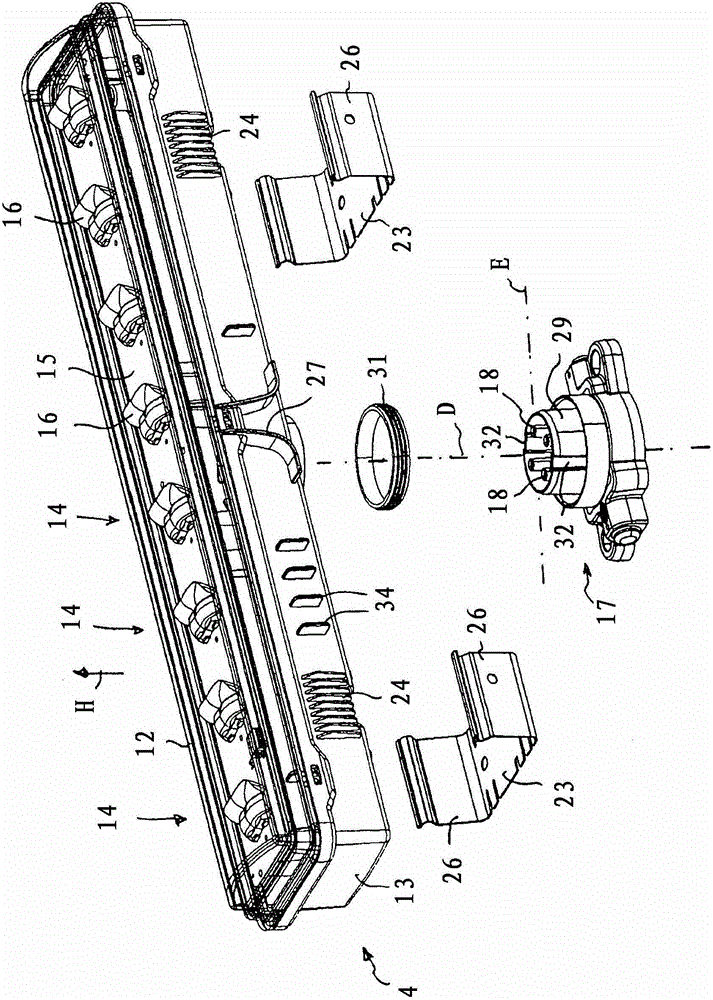 Lighting device for street and assembly method