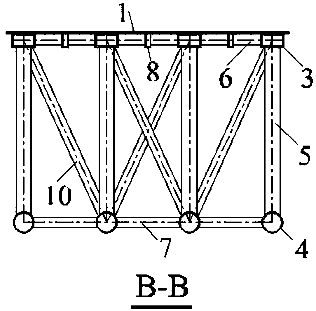 Bowstring-truss-type plane gate