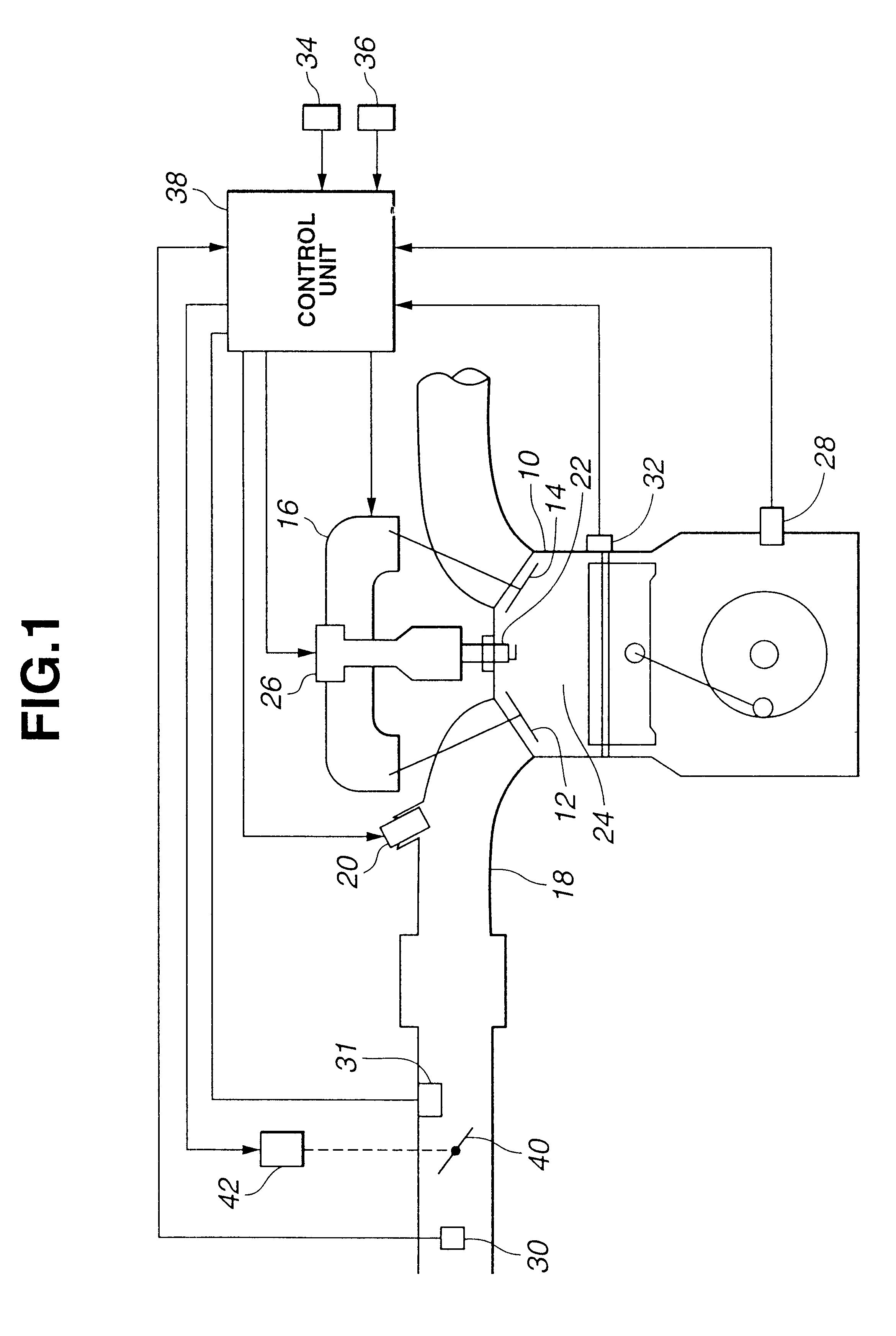 Intake air control system of engine