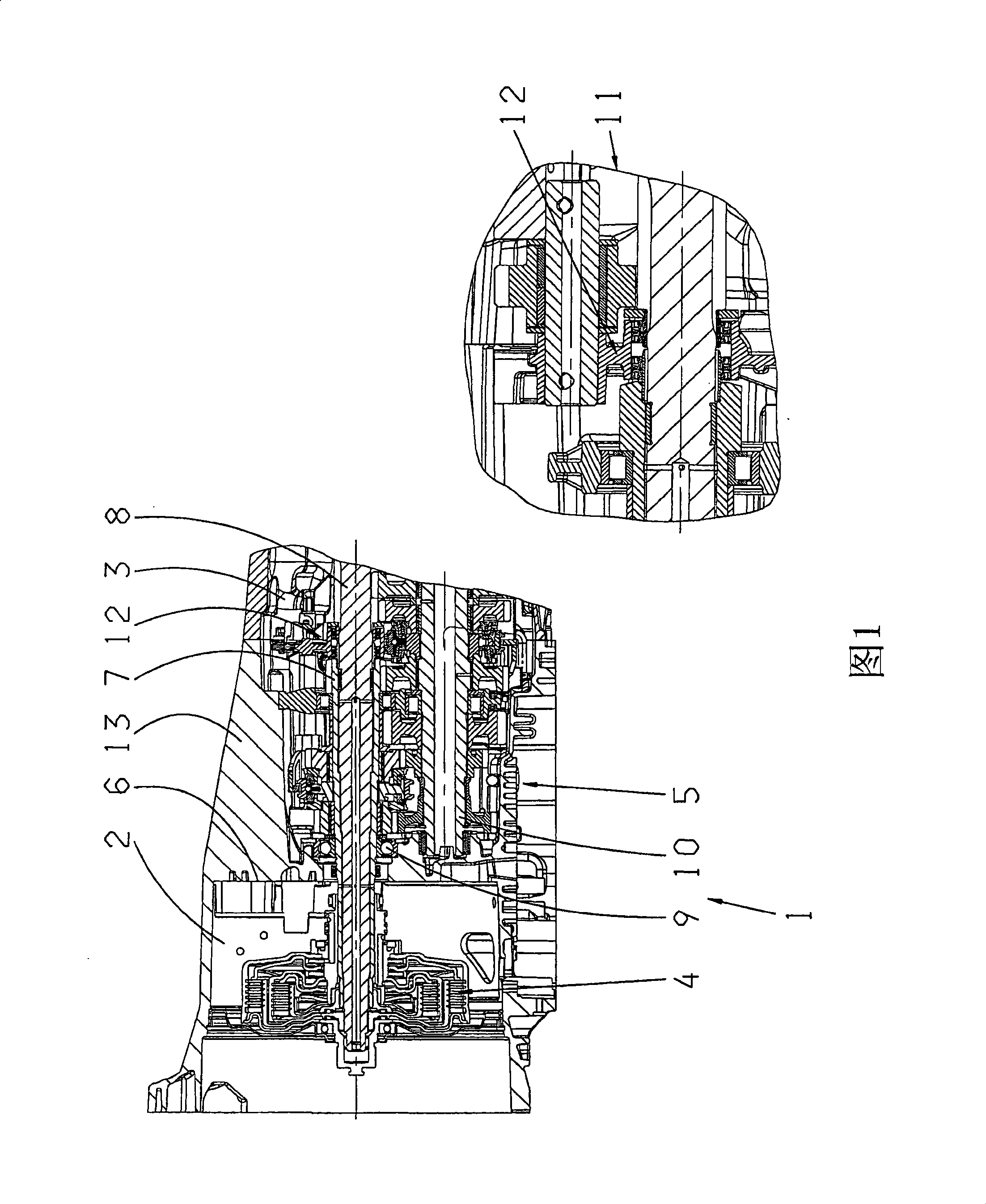 Dual clutch transmission of a motor vehicle