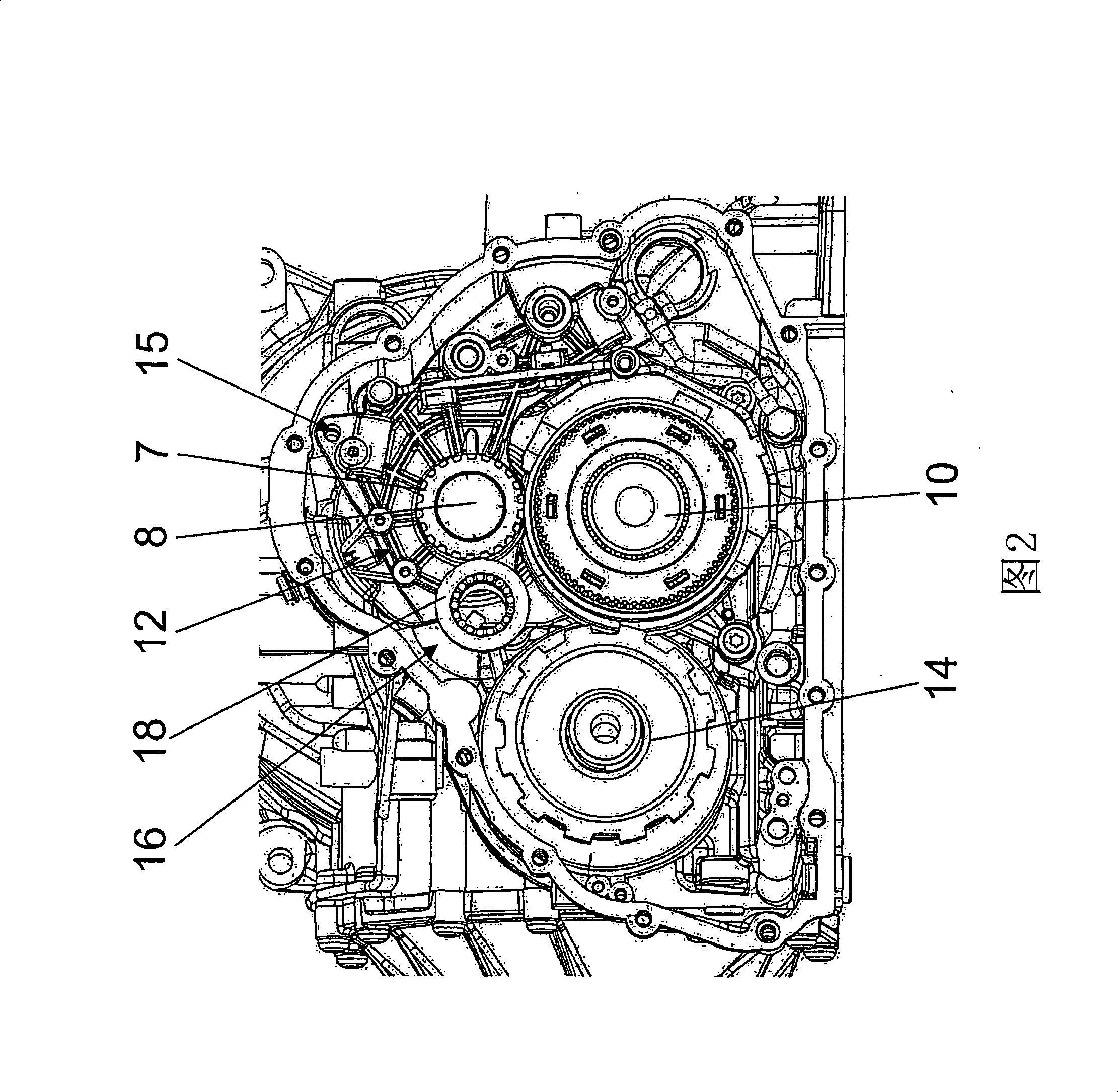 Dual clutch transmission of a motor vehicle