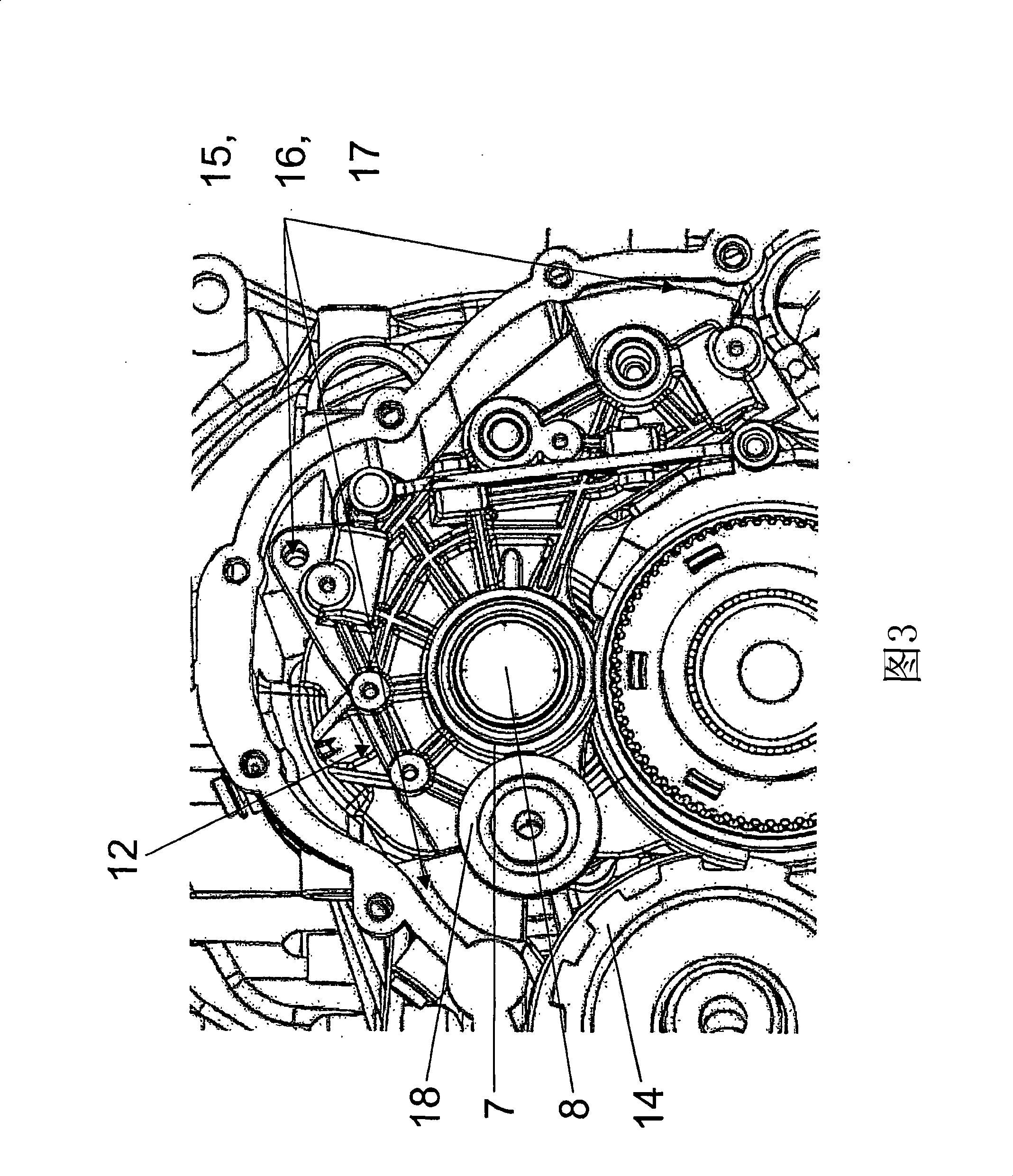 Dual clutch transmission of a motor vehicle