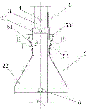 Broken drill pipe salvage device inside pile foundation hole