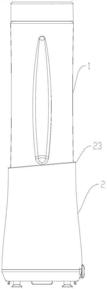 Food processor with optimized air duct structure