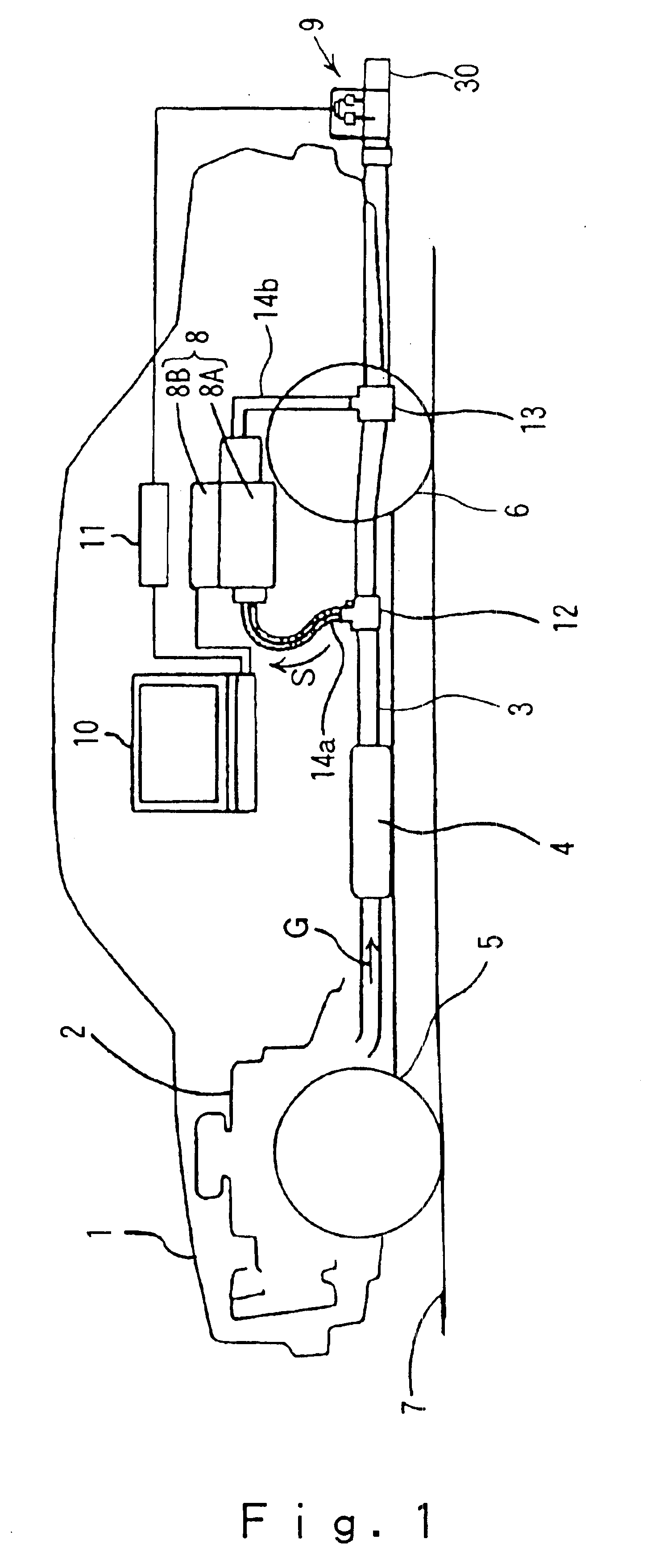 Vehicle-installed exhaust gas analyzing apparatus