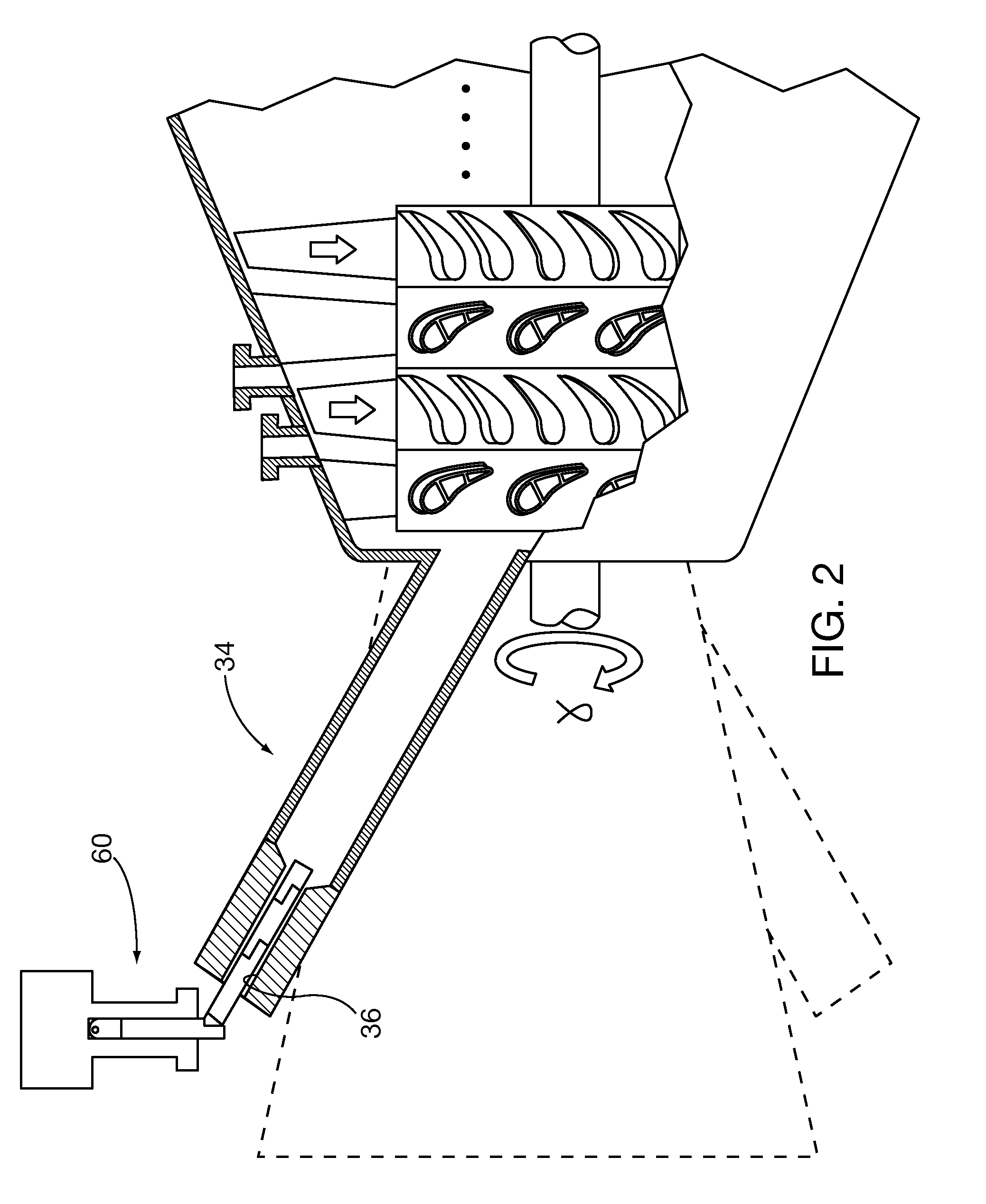 System and method for optical inspection of off-line industrial gas turbines and other power generation machinery while in turning gear mode