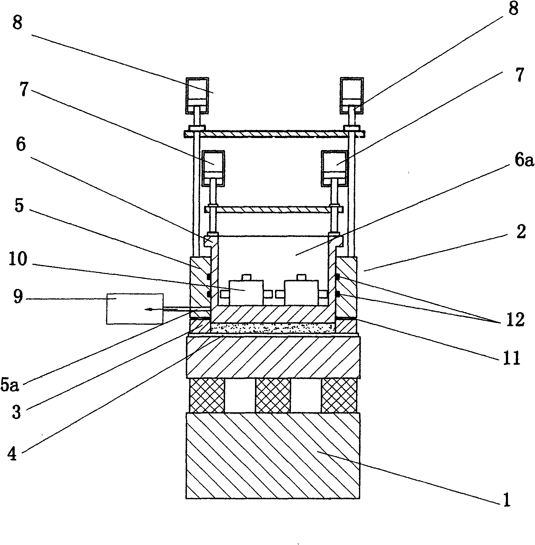 Vacuum vibration formation pressing machine producing quartzite