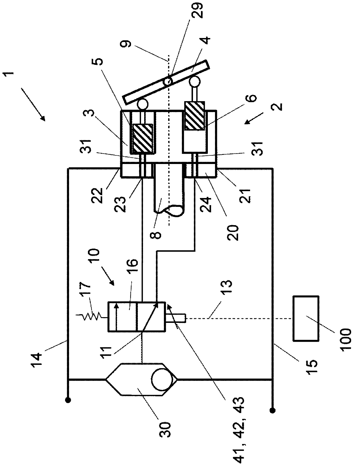 Servoless motor, hydraulic piston unit and control method thereof