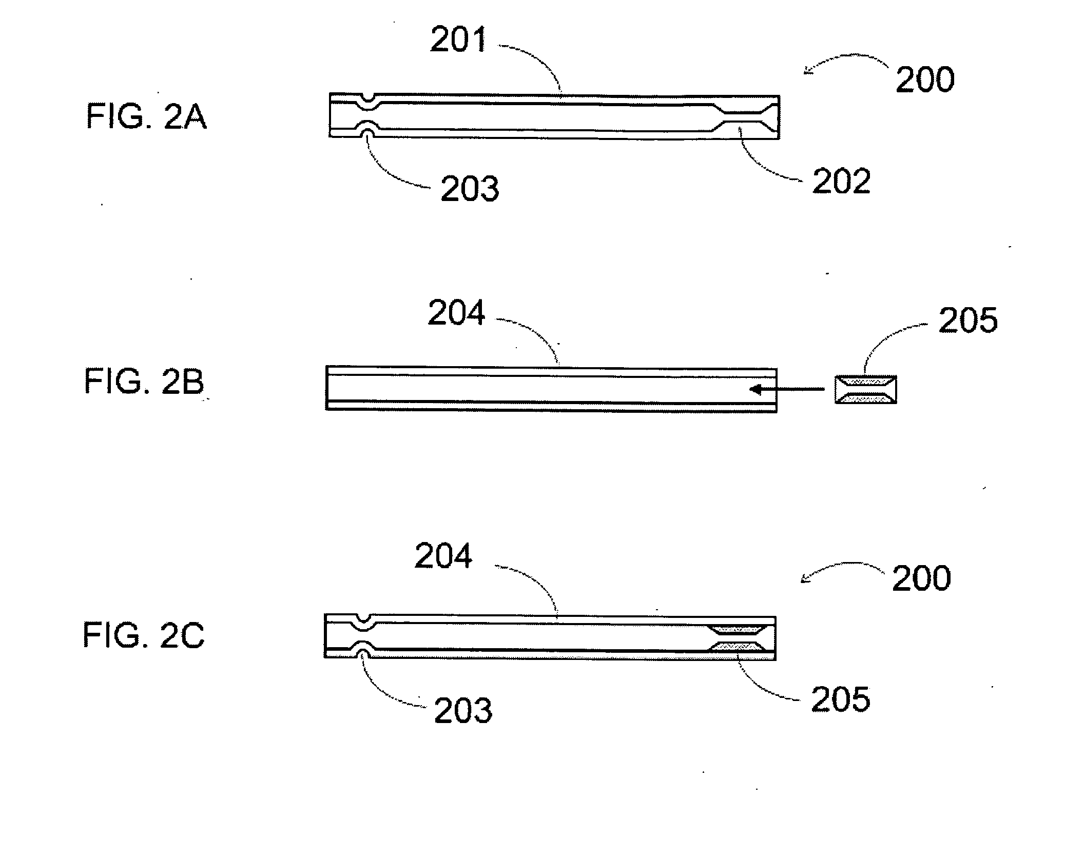 Gas chromatography inlet liner having a colored region