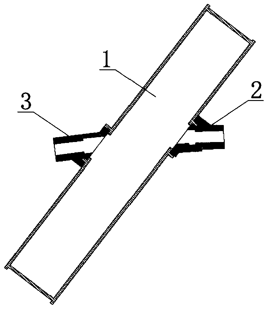 Pipe gallery protection prestressed beam and its construction method