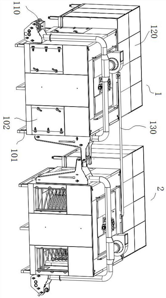 Double-helix drying equipment and drying method