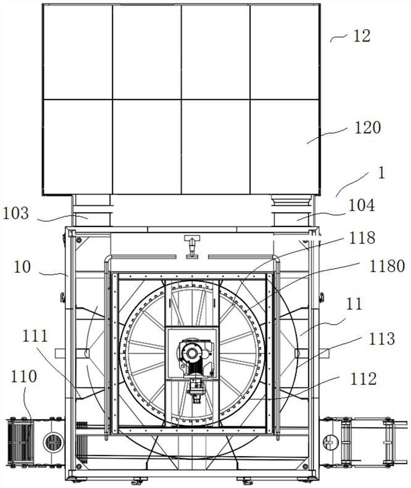 Double-helix drying equipment and drying method