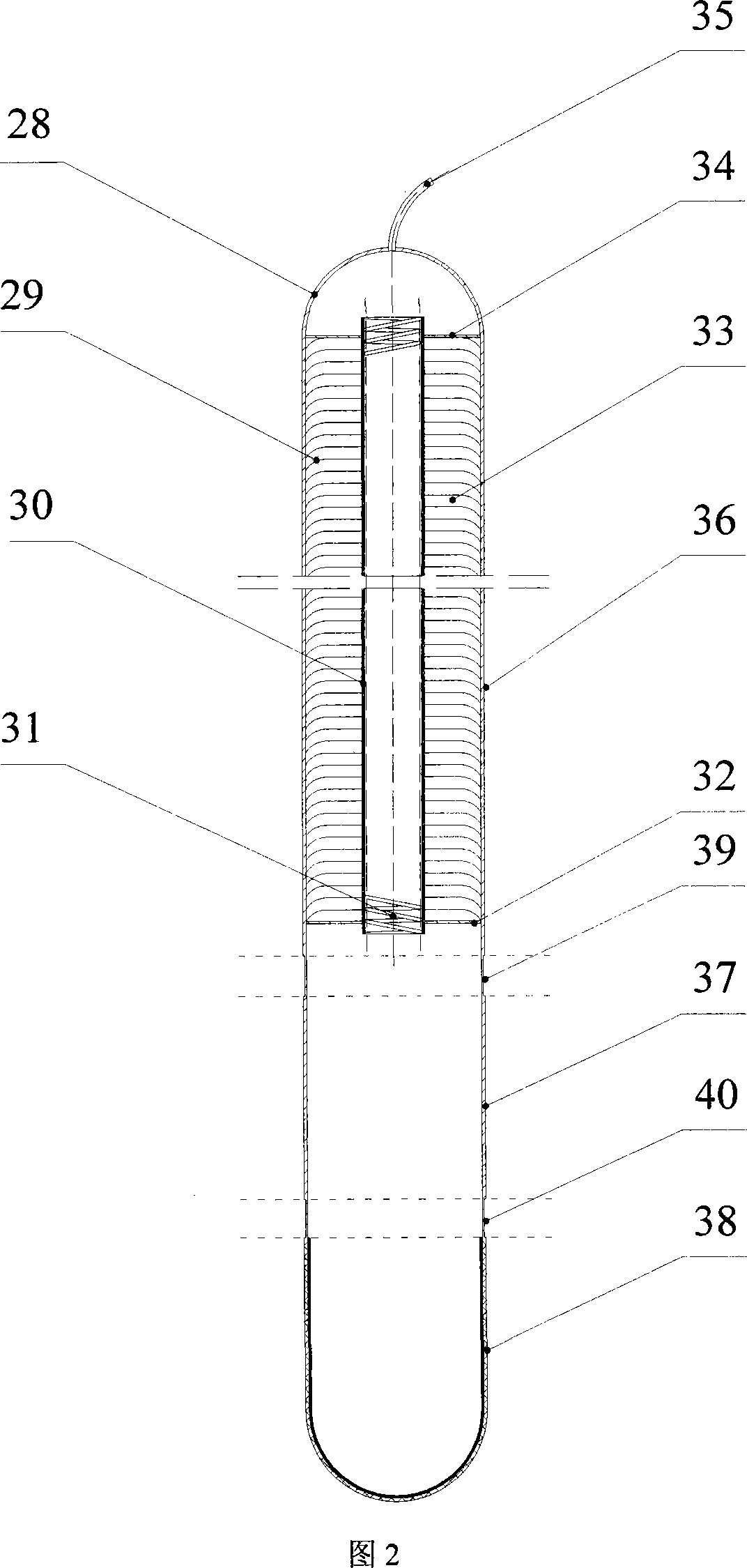 Solid body adsorb unit pipe and combined adsorb refrigerating device thereof