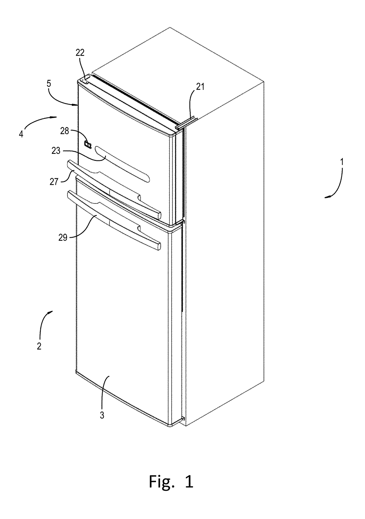 Sectorized cooling arrangement for refrigerators