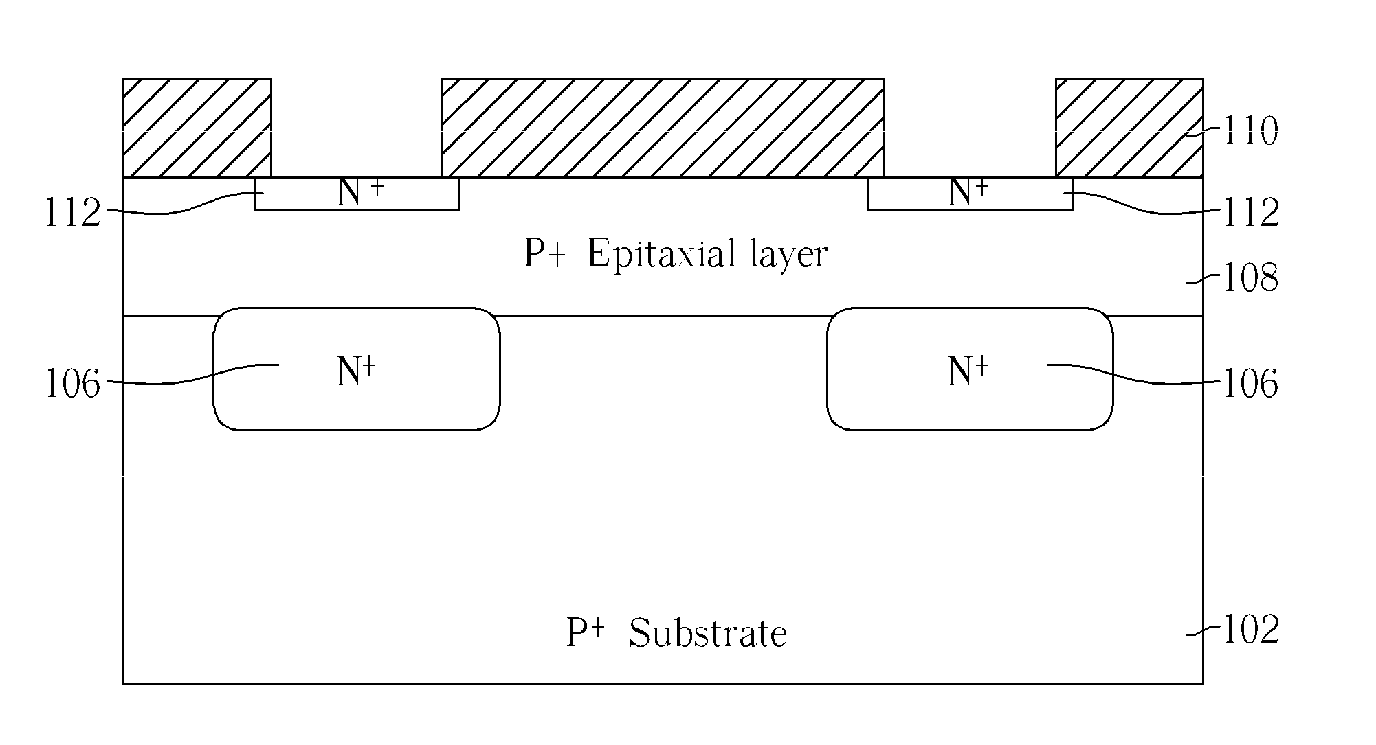 Integrated structure of IGBT and diode and method of forming the same