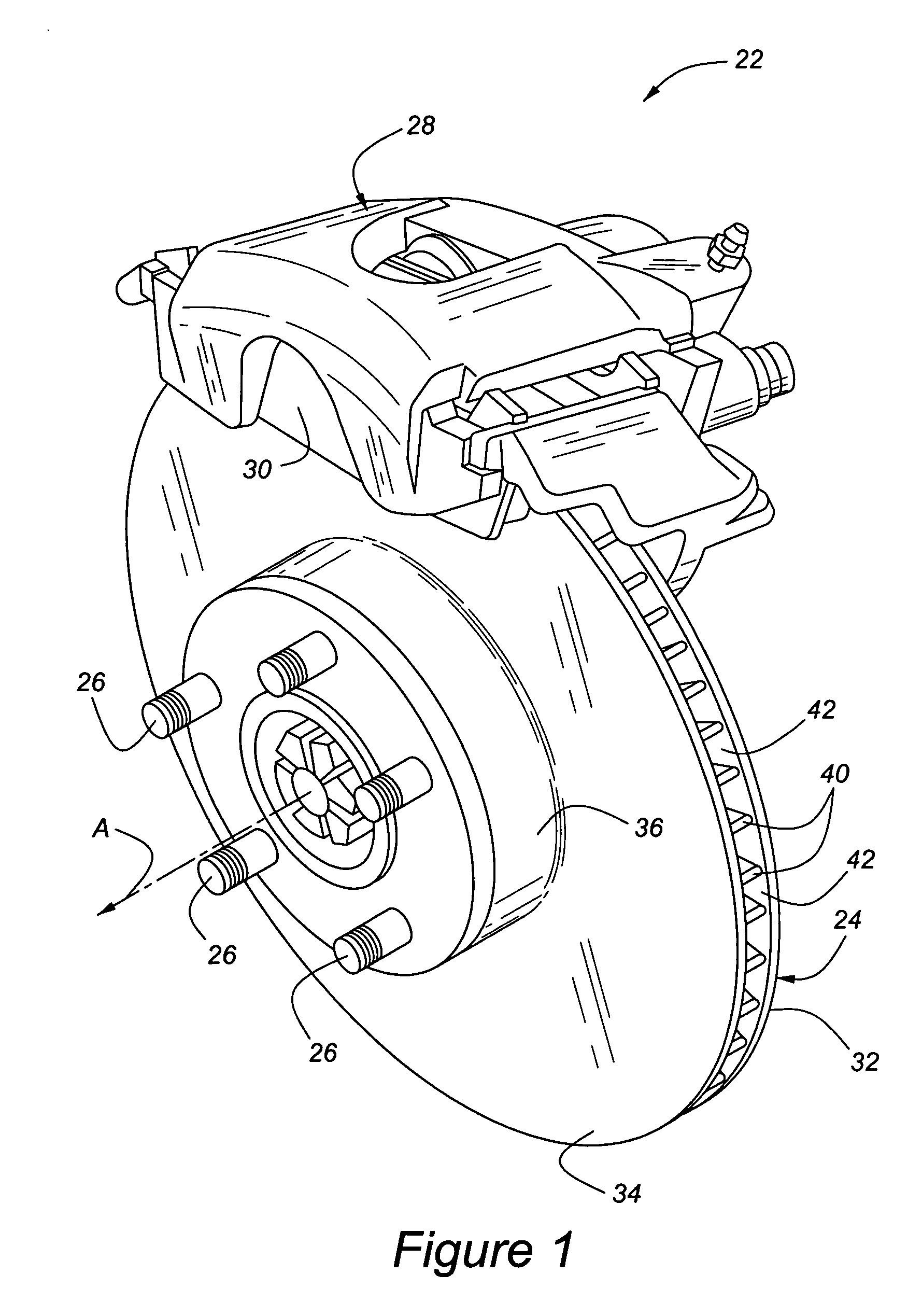 Vented disc brake rotor