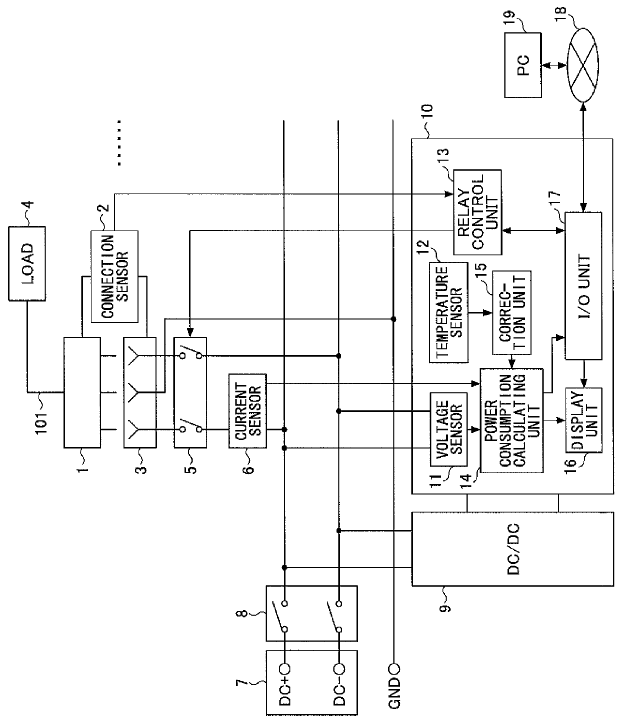 Power distribution apparatus supplying direct-current power