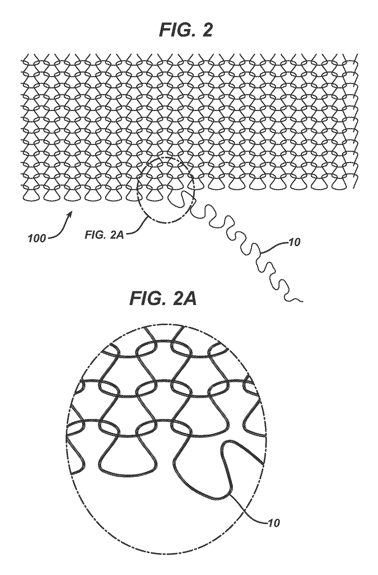 Randomly uniform three dimensional tissue scaffold of absorbable and non-absorbable materials