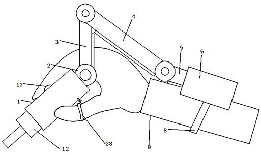 A hand-held electric bone drill