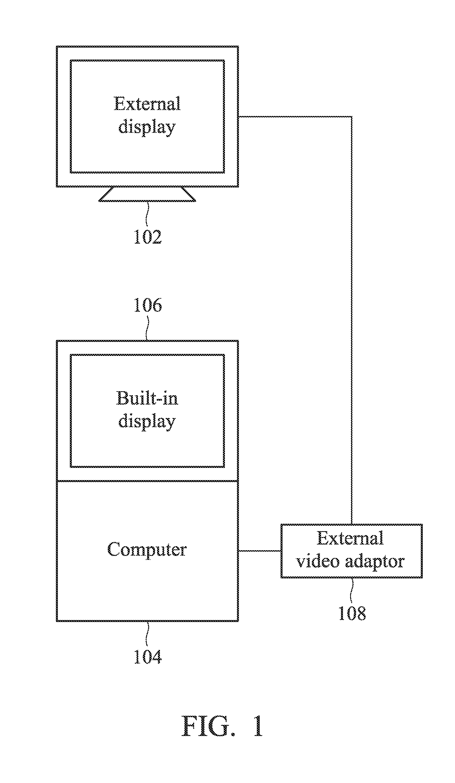 Processing method of an external-image device