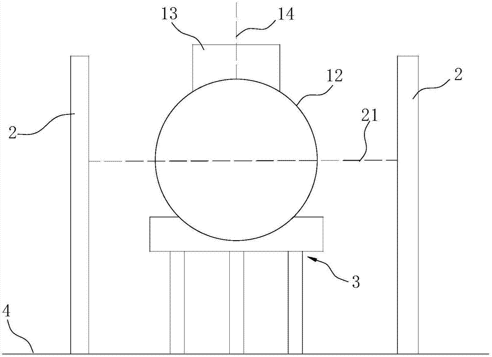 Mounting method for side pushing device