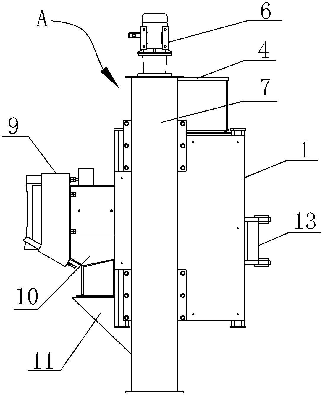 Auger type steel shot feeding circulator, and metal surface treating apparatus by using the same