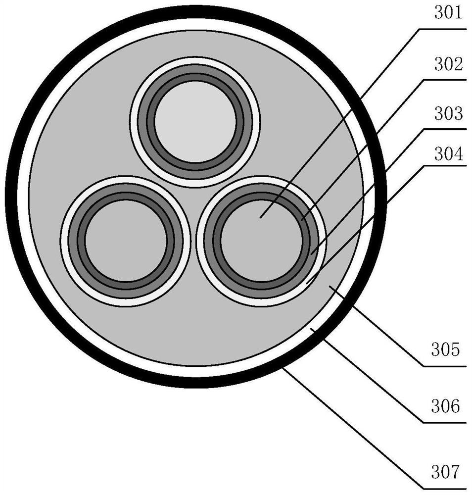 Composite superconducting micro-grid system applied to stabilizing offshore wind power fluctuation