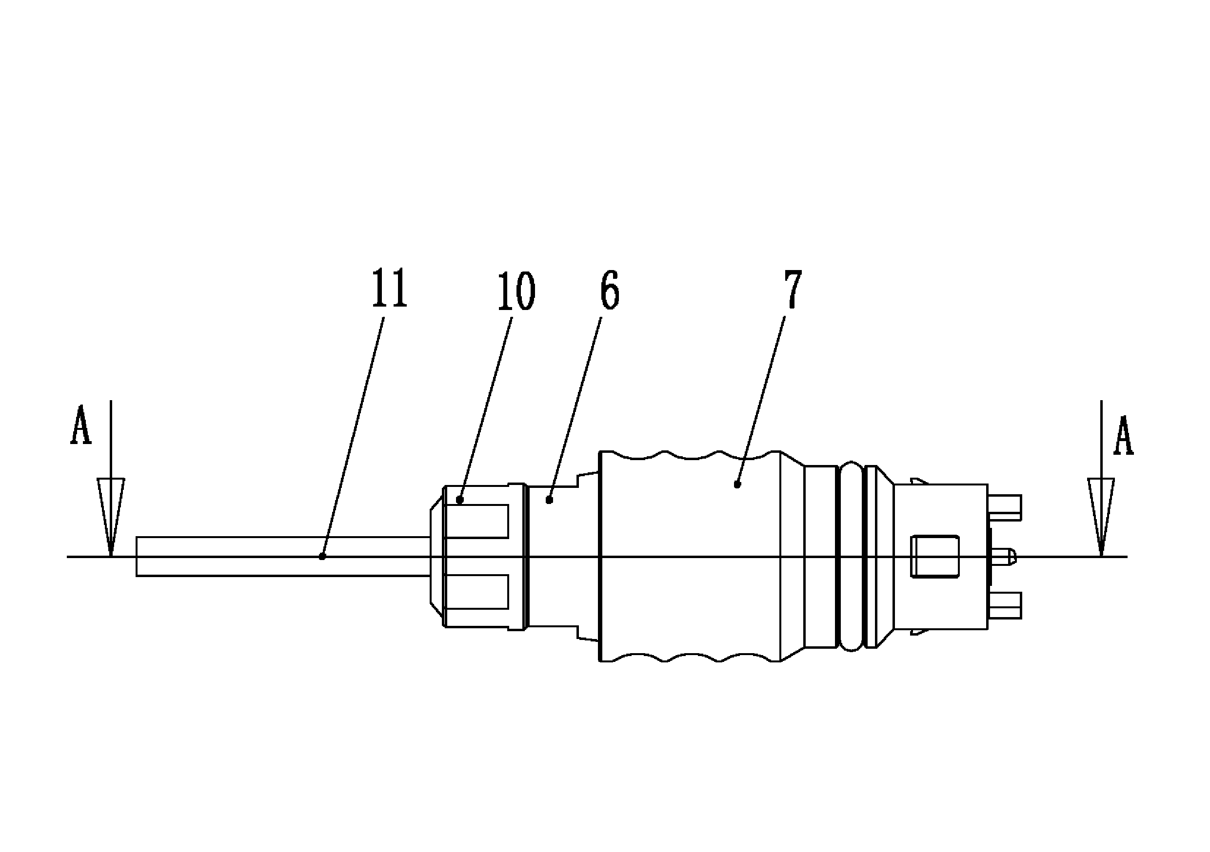 Small-pullout-force optical fiber connector shell and optical fiber connector using same