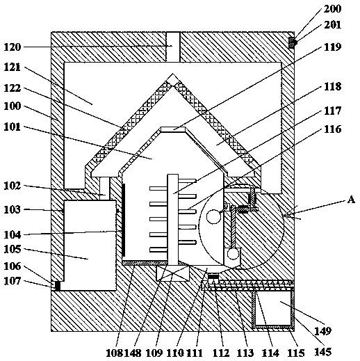 High-efficiency condensed water recovery device