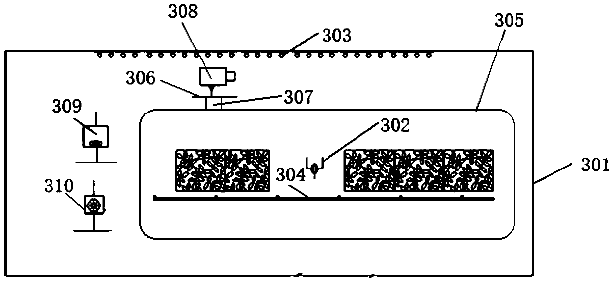 Container AI spectral planting system simulating Mars microgravity, and control method thereof