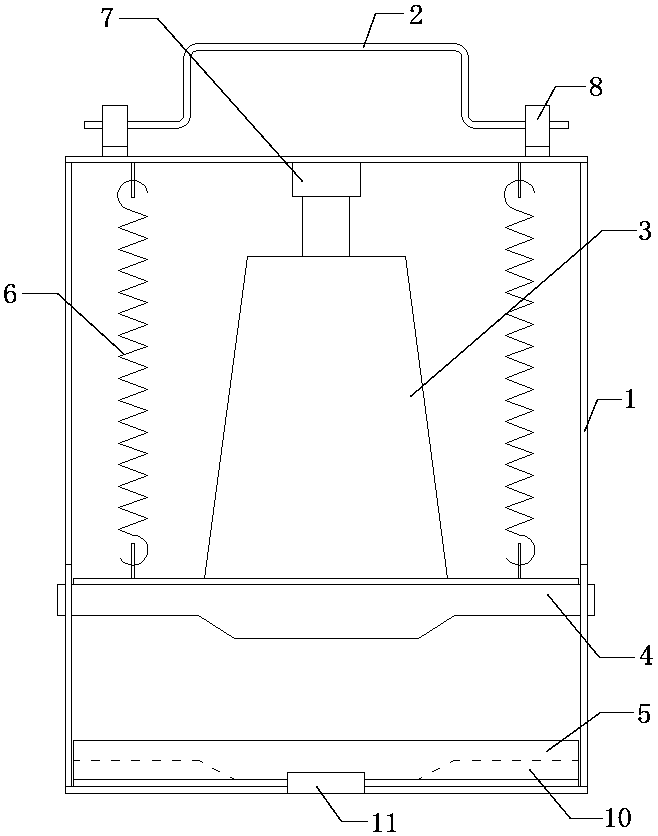 Portable type lightning protection rib bending device and bending method thereof