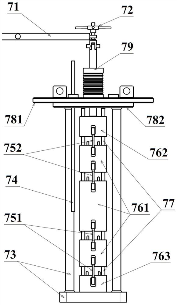 Liquid metal multi-sample constant load stress corrosion test device and method