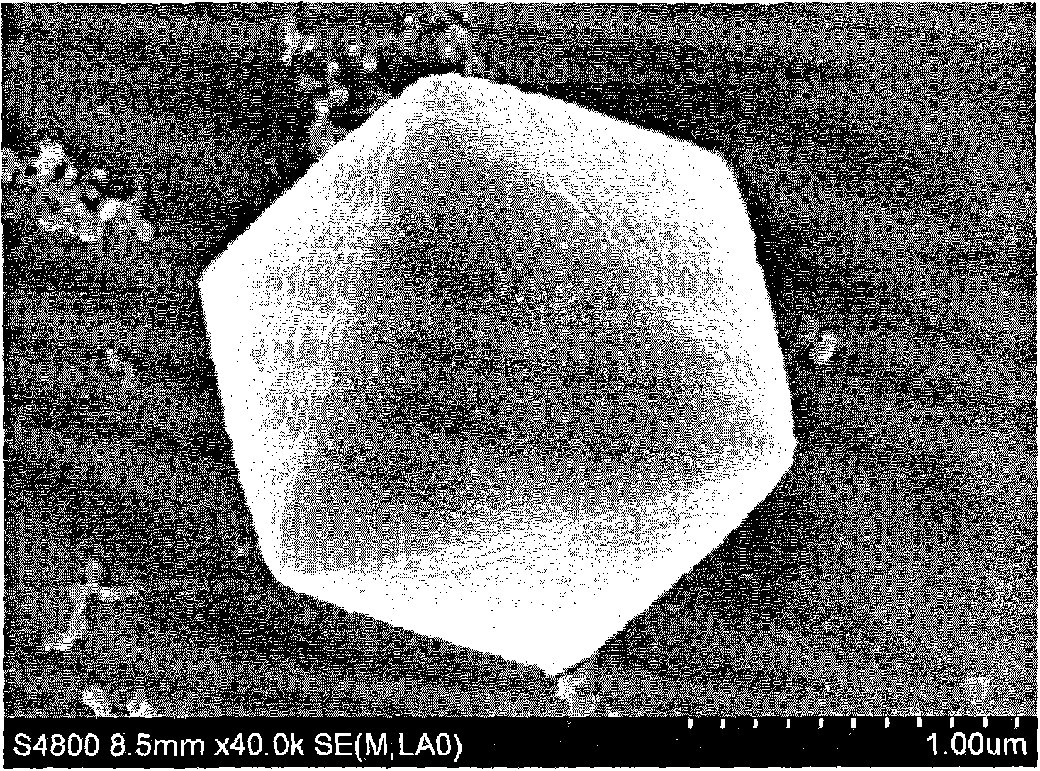 Preparation method of 8-hydroxyquinoline zinc with shape of octahedron