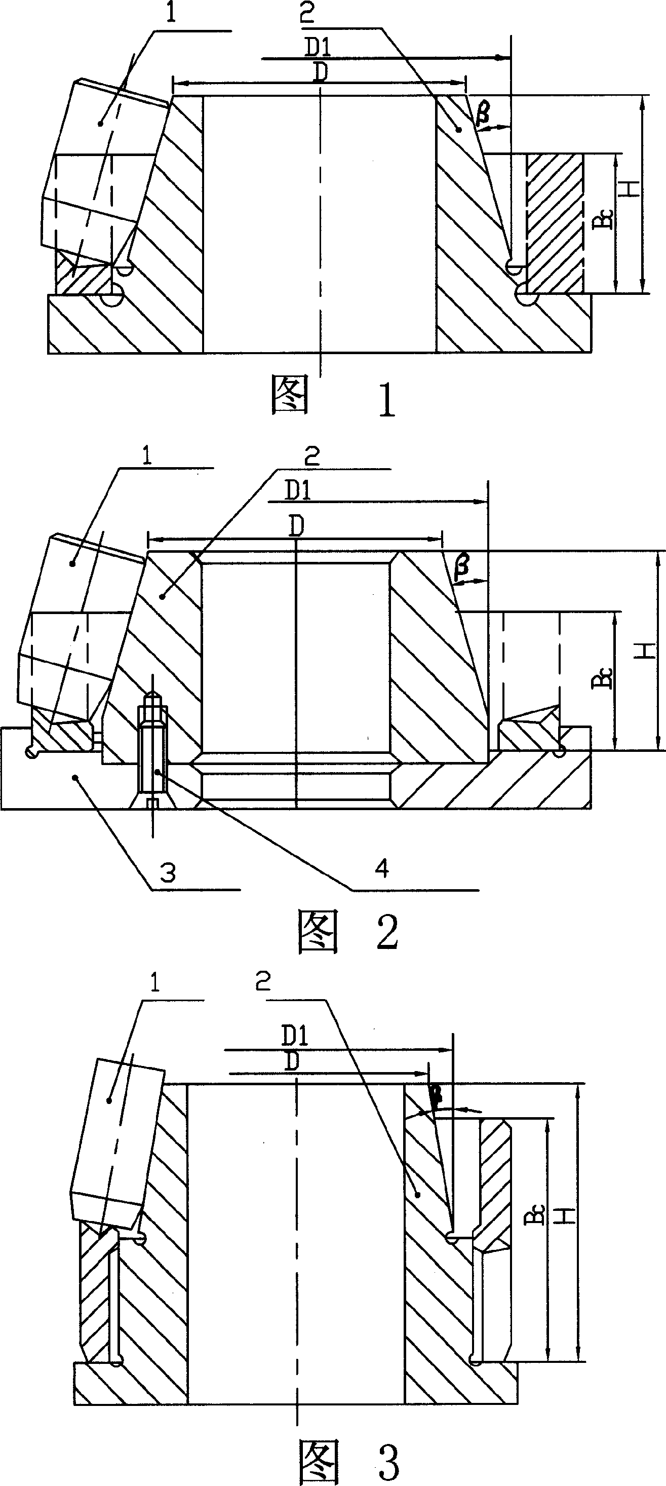 Spherical roller bearing solid cage center-diameter and angle measuring method