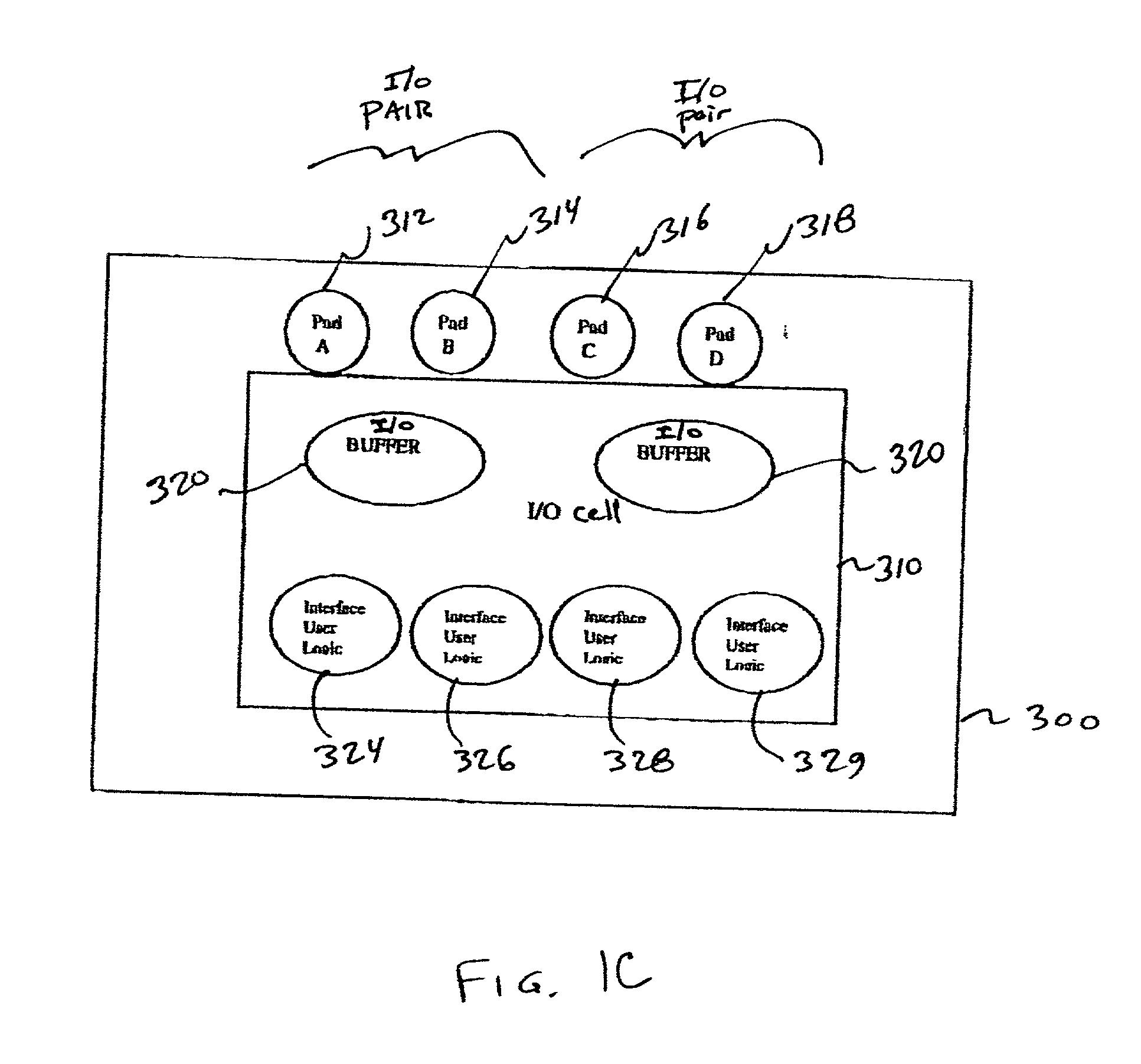 Multi-functional I/O buffers in a field programmable gate array (FPGA)