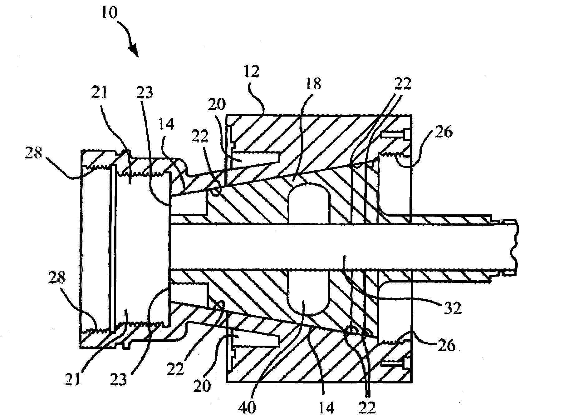 Linkage production method and device for rubber hose extrusion
