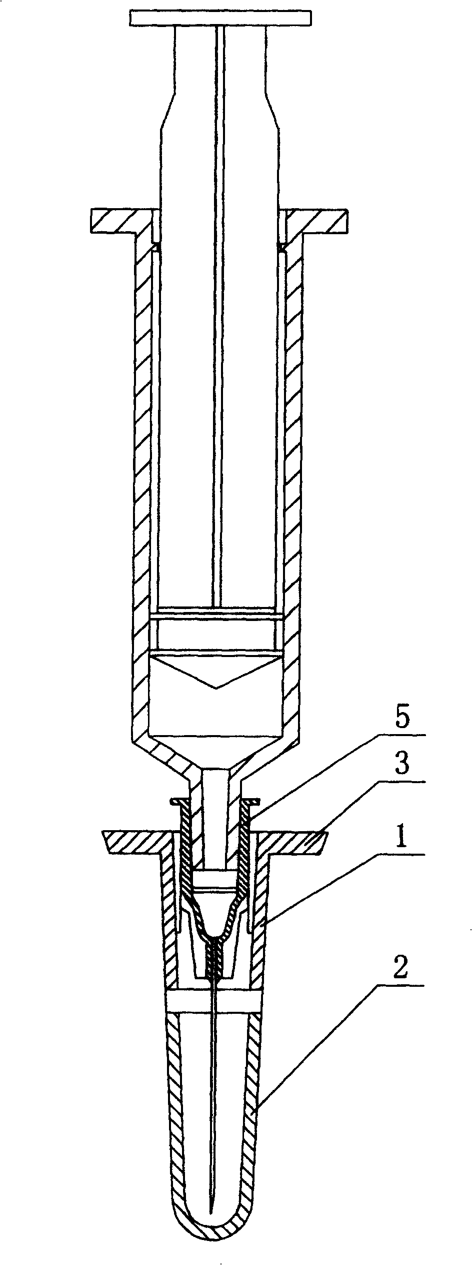 Safty injector with destroyable needle
