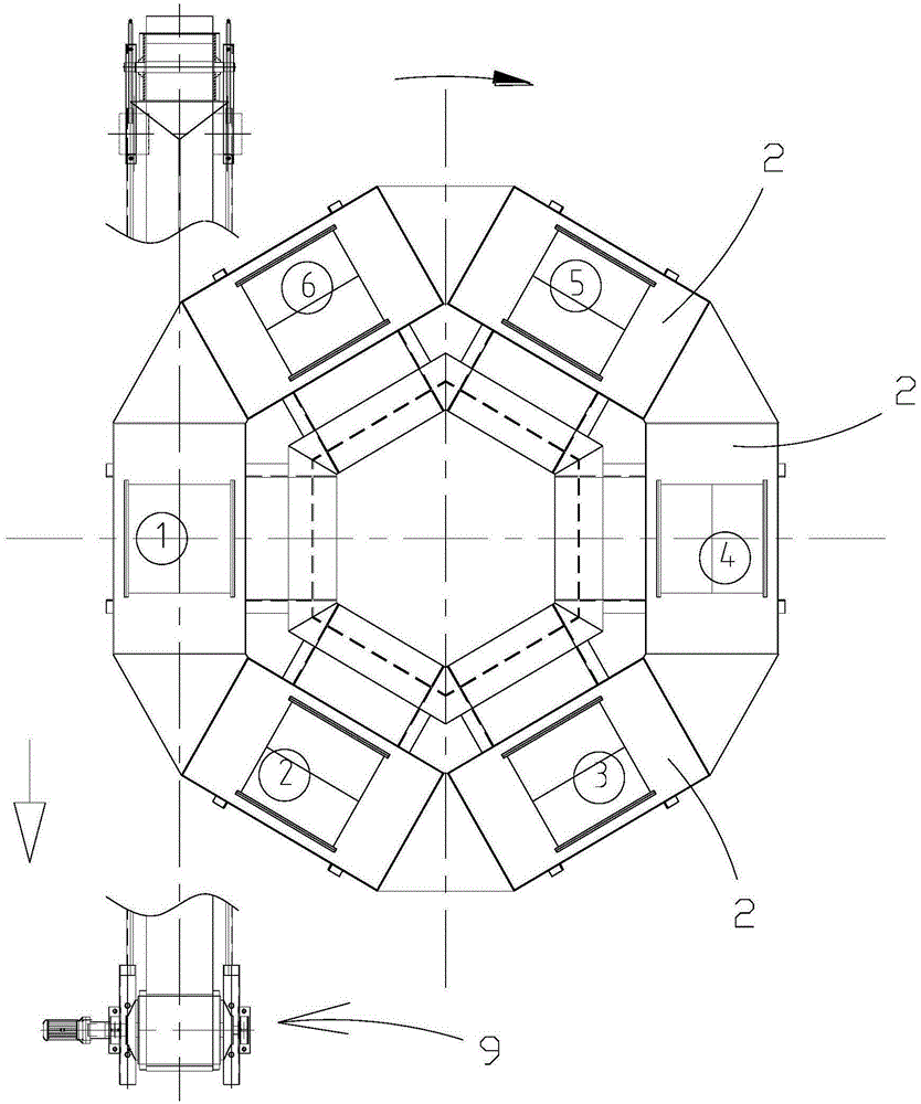 Material conveying system, continuous material storing and discharging device and continuous material storing and discharging method