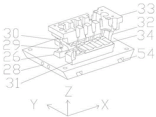 Device for casting cylinder cover