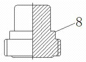 Lightning protection device connecting piece used in overhead insulated wires