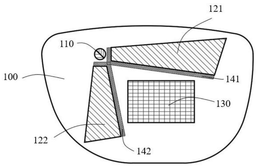 Waveguide diffraction device and display glasses