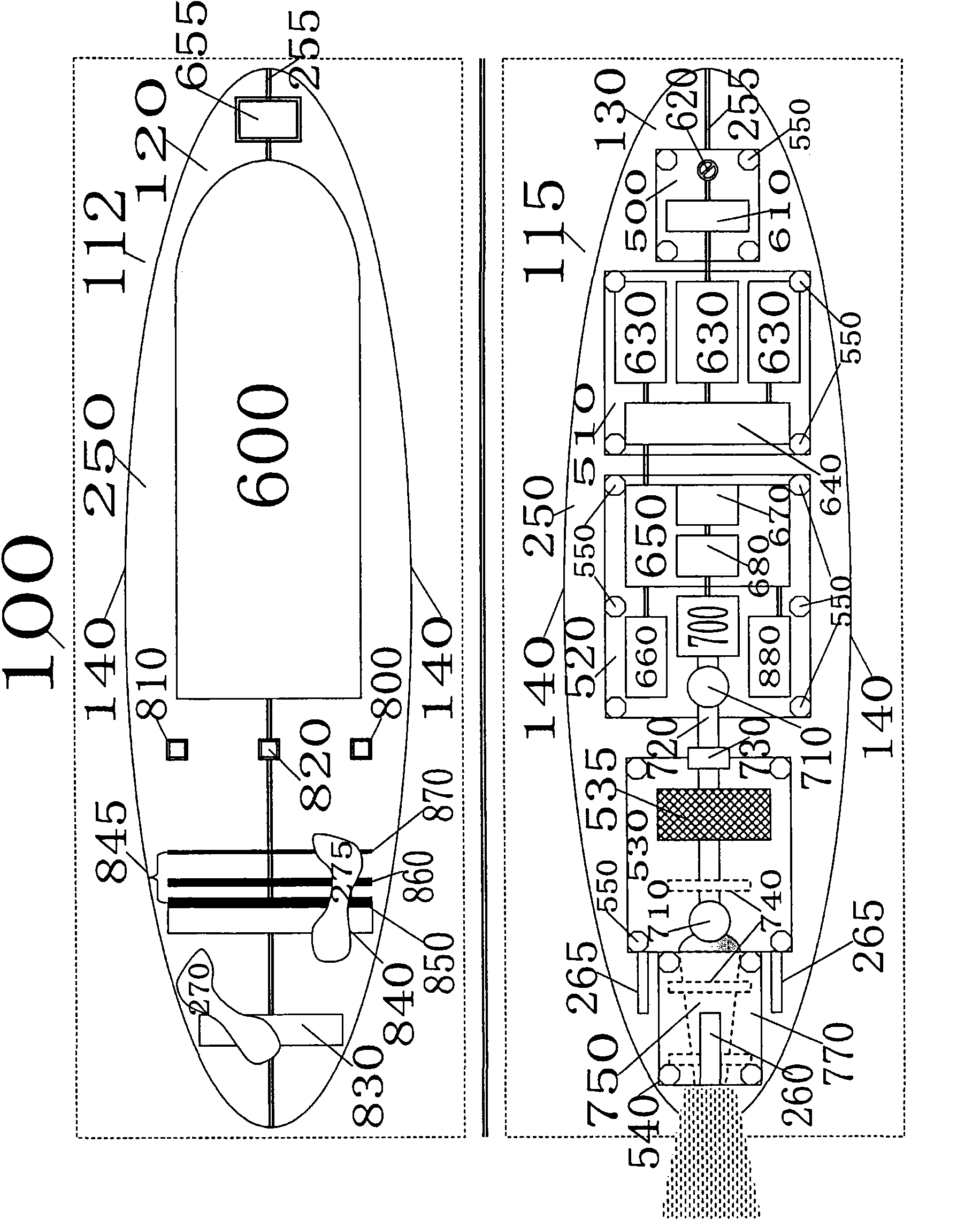 Foot operation hidden type power water activity plate device